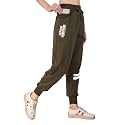 UZARUS Women's Cotton Slim Fit Joggers Track Pants with 2 Zippered Pockets