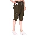 UZARUS Womens Cargo Capri Shorts with 9