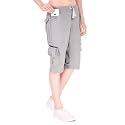 UZARUS Womens Cargo Capri Shorts with 9