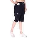 UZARUS Womens Cargo Capri Shorts with 9