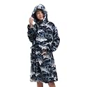 V.&amp;GRIN Boys Fleece Robe, Hooded Soft Fuzzy Bathrobe for Kids 5-14 Years