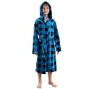 V.&amp;GRIN Boys Fleece Robe, Hooded Soft Fuzzy Bathrobe for Kids 5-14 Years