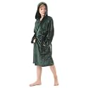 V.&amp;GRIN Boys Fleece Robe, Hooded Soft Fuzzy Bathrobe for Kids 5-14 Years