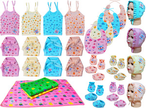 V.B.K Baby Clothes With JablaNappyMitten BootiesCapMattress and