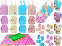 V.B.K Baby Clothes With JablaNappyMitten BootiesCapMattress and