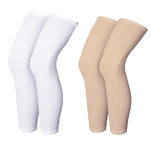 ve leg sleeves unisex sports compression sun protection thigh non-slip upf cooling full length cycling riding golf football running winter