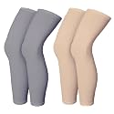 V.E Leg Sleeves Unisex Sports Compression Sun Protection Thigh Non-Slip UPF Cooling Full Length Cycling Riding Golf Football Running Winter
