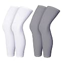 V.E Leg Sleeves Unisex Sports Compression Sun Protection Thigh Non-Slip UPF Cooling Full Length Cycling Riding Golf Football Running Winter
