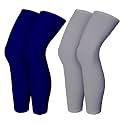 V.E Leg Sleeves Unisex Sports Compression Sun Protection Thigh Non-Slip UPF Cooling Full Length Cycling Riding Golf Football Running Winter