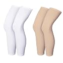 V.E Leg Sleeves Unisex Sports Compression Sun Protection Thigh Non-Slip UPF Cooling Full Length Cycling Riding Golf Football Running Winter