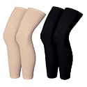 V.E Leg Sleeves Unisex Sports Compression Sun Protection Thigh Non-Slip UPF Cooling Full Length Cycling Riding Golf Football Running Winter