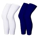 V.E Leg Sleeves Unisex Sports Compression Sun Protection Thigh Non-Slip UPF Cooling Full Length Cycling Riding Golf Football Running Winter