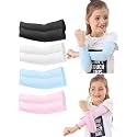 V.E UV Sun Protection Arm Sleeves for Kids, UPF 50 Arm Cover for Boys &amp; Girls Cycling, Golf, Outdoor Sports