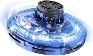 v enterprises flying fidget spinner hand controlled orb ufo boomerang hover spiner blue