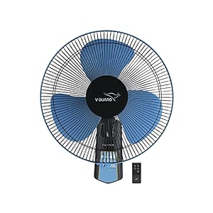 v-guard esfera pro rw 16 remote wall fan speed 1350 rpm sweep 400mm and power consumption 55w blue black