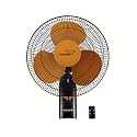 V-Guard Esfera PLUS RW 16 Wall Fan for Home with Remote Control | 3 Speed Controls, Inbuilt Timer | Powerful 100% Copper Motor | Corrossion-Resistant Metal Grill | Sweep 40 cm (Orange Black)