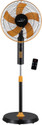 V-Guard Esfera Remote 5 Blade (Orange Black) | Energy Saving | Silent Operation with 2 Year Warranty 400 mm Pedestal Fan