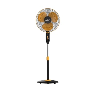 v-guard esfera sts n pedestal fan 1350 rpm  40 cm 400mm sweep  abs body  2 year warranty orange black