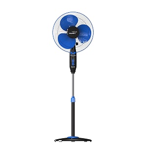 v-guard esfera sts n pedestal fan 1350 rpm  40 cm 400mm sweep  abs body  2 year warranty blue black