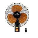 V-Guard RW 16 Remote Wall Fan; Speed: 1350 RPM, Sweep: 400mm and Power Consumption: 55W (Orange, Black)