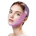 V-Line Sculpting Face Mask – Silicone Chin Strap for Jawline Tightening (Rose purple)