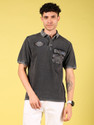 V-MART Tie Dye Men Polo Neck