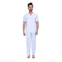 V-Neck 3 Pocket Top and Cargo Type Trouser Unisex Scrub Suit Set - (Set of 1)