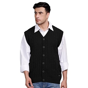 V Neck Cardigans for Men - Woolen