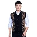 V Neck Cardigans for Men - Woolen Sleeveless Sweater for Man Winter Wear