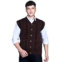 V Neck Cardigans for Men - Woolen Sleeveless Sweater for Man Winter Wear