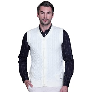 v neck cardigans for men - woolen sleeveless sweater for man winter wear
