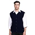 V Neck Cardigans for Men - Woolen Sleeveless Sweater for Man Winter Wear