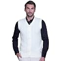 V Neck Cardigans for Men - Woolen Sleeveless Sweater for Man Winter Wear
