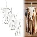 V Shaped Double-Sided Closet Organizer Hanger, 2027 Upgraded 12-Hook 360° Rotating Space Saving Vertical Storage Hanger, Multi‑Functional V‑Shaped Double‑Sided Hanger Storage Rack (3pcs)