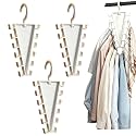 V Shaped Double-Sided Closet Organizer Hanger, 2027 New Closet Organizer (White-3pcs)