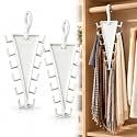V Shaped Double-Sided Closet Organizer Hanger, 2027 New Closet Organizer (White-2pcs)