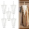V Shaped Double-Sided Closet Organizer Hanger, 2027 Upgraded 12-Hook 360° Rotating Space Saving Vertical Storage Hanger, Multi‑Functional V‑Shaped Double‑Sided Hanger Storage Rack (5pcs)