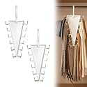 V Shaped Double-Sided Closet Organizer Hanger, 2027 Upgraded 12-Hook 360° Rotating Space Saving Vertical Storage Hanger, Multi‑Functional V‑Shaped Double‑Sided Hanger Storage Rack (2pcs)