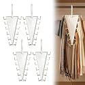 V Shaped Double-Sided Closet Organizer Hanger, 2027 Upgraded 12-Hook 360° Rotating Space Saving Vertical Storage Hanger, Multi‑Functional V‑Shaped Double‑Sided Hanger Storage Rack (4pcs)