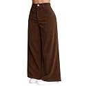 V TOWN Polycotton Regular Fit High-Waist Bone