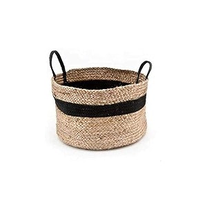 jute amp cotton planter potsstorage basket with handle braided pot bag 10x12 inche