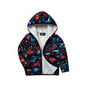 V VALANCH Boys Girls Fleece Jacket Toddler Zip Up Warm Hoodie 1-6 Years
