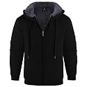 Men's Zip Up Hoodie Fleece Winter Jacket Warm Sweatshirts
