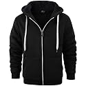 V VALANCH Men's Zip Up Hoodie Fleece Winter Jacket Warm Sweatshirts