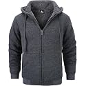 Men's Zip Up Hoodie Fleece Winter Jacket Warm Sweatshirts