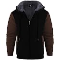 Men's Zip Up Hoodie Fleece Winter Jacket Warm Sweatshirts