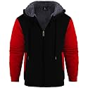 Men's Zip Up Hoodie Fleece Winter Jacket Warm Sweatshirts