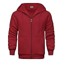 Men's Zip Up Hoodie Fleece Winter Jacket Warm Sweatshirts