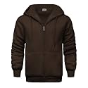 Men's Zip Up Hoodie Fleece Winter Jacket Warm Sweatshirts