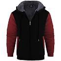 Men's Zip Up Hoodie Fleece Winter Jacket Warm Sweatshirts